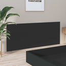 sengegærde 200x1,5x80 cm konstrueret træ sort
