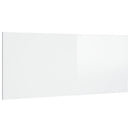 sengegærde 200x1,5x80 cm konstrueret træ hvid højglans