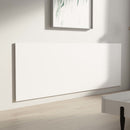 væghængt sengegærde 240x1,5x80 cm konstrueret træ hvid