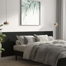 væghængt sengegærde 240x1,5x80 cm konstrueret træ sort