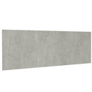 sengegærde 240x1,5x80 cm konstrueret træ betongrå