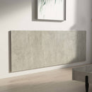 sengegærde 240x1,5x80 cm konstrueret træ betongrå