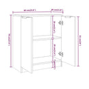skænk 60x30x70 cm konstrueret træ hvid