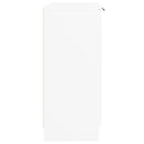 skænk 60x30x70 cm konstrueret træ hvid