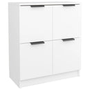 skænk 60x30x70 cm konstrueret træ hvid