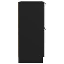 skænk 60x30x70 cm konstrueret træ sort