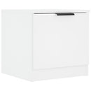 sengebord 40x39x40 cm hvid