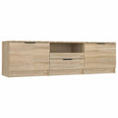 TV-skab Sonoma eg 140x35x40 cm konstrueret træ