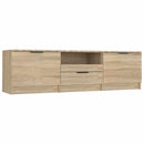 TV-skab Sonoma eg 140x35x40 cm konstrueret træ