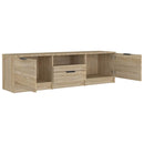 TV-skab Sonoma eg 140x35x40 cm konstrueret træ