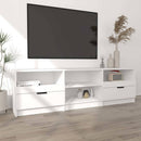 tv-skab 150x33,5x45 cm konstrueret træ hvid