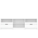 tv-skab 150x33,5x45 cm konstrueret træ hvid