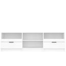 tv-skab 150x33,5x45 cm konstrueret træ hvid