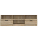 tv-bord 150x33,5x45 cm konstrueret træ sonoma-eg