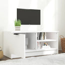 tv-bord 80x35x36,5 cm konstrueret træ hvid