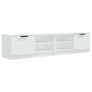 tv-borde 2 stk. 80x35x36,5 cm konstrueret træ hvid