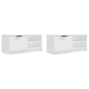 tv-borde 2 stk. 80x35x36,5 cm konstrueret træ hvid