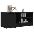 tv-bord 80x35x36,5 cm konstrueret træ sort