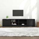 tv-borde 2 stk. 80x35x36,5 cm konstrueret træ sort