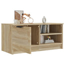 tv-bord 80x35x36,5 cm konstrueret træ sonoma-eg