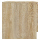 tv-bord 80x35x36,5 cm konstrueret træ sonoma-eg