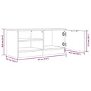 tv-bord 80x35x36,5 cm konstrueret træ sonoma-eg