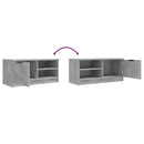 tv-bord 80x35x36,5 cm konstrueret træ betongrå