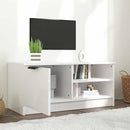 tv-bord 80x35x36,5 cm konstrueret træ hvid højglans
