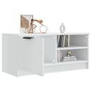 tv-bord 80x35x36,5 cm konstrueret træ hvid højglans