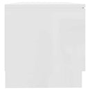tv-bord 80x35x36,5 cm konstrueret træ hvid højglans