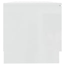 tv-bord 80x35x36,5 cm konstrueret træ hvid højglans
