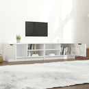 tv-borde 2 stk. 80x35x36,5 cm konstrueret træ hvid højglans