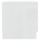 tv-borde 2 stk. 80x35x36,5 cm konstrueret træ hvid højglans