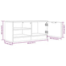 tv-borde 2 stk. 80x35x36,5 cm konstrueret træ hvid højglans