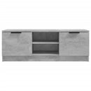 tv-bord 102x35x36,5 cm konstrueret træ betongrå