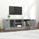 tv-bord 102x35x36,5 cm konstrueret træ betongrå