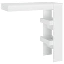 vægmonteret barbord 102x45x103,5 cm konstrueret træ hvid