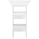 vægmonteret barbord 102x45x103,5 cm konstrueret træ hvid