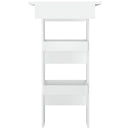 vægmonteret barbord 102x45x103,5 cm konstrueret træ hvid