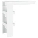 vægmonteret barbord 102x45x103,5 cm konstrueret træ hvid