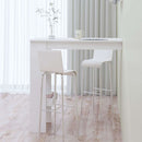 vægmonteret barbord 102x45x103,5 cm konstrueret træ hvid