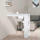 vægmonteret barbord 102x45x103,5 cm konstrueret træ hvid