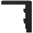 vægmonteret barbord 102x45x103,5 cm konstrueret træ sort