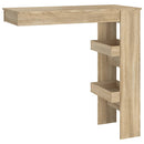 vægmonteret barbord 102x45x103,5 cm konstrueret træ sonoma-eg