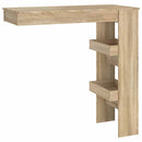 vægmonteret barbord 102x45x103,5 cm konstrueret træ sonoma-eg