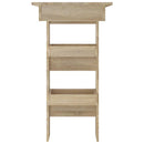 vægmonteret barbord 102x45x103,5 cm konstrueret træ sonoma-eg