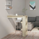 vægmonteret barbord 102x45x103,5 cm konstrueret træ sonoma-eg