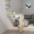 vægmonteret barbord 102x45x103,5 cm konstrueret træ sonoma-eg