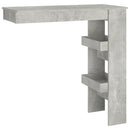 vægmonteret barbord 102x45x103,5 cm konstrueret træ betongrå