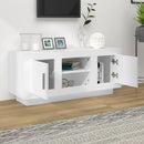 tv-bord 102x35x45 cm konstrueret træ hvid